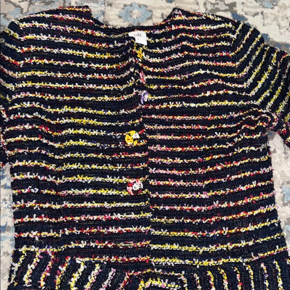 CAbi Navy Multicolor Knit Dress - Picture 11 of 12